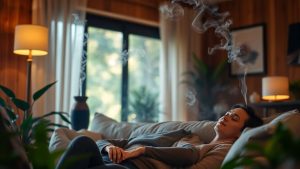 Design Casa 34 Camera de zi primitoare cu lumina ambientala.